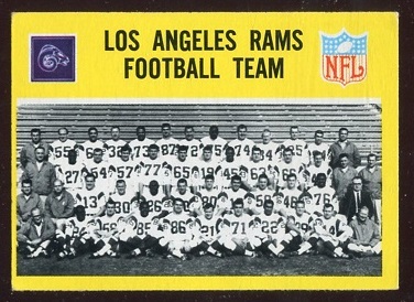 1967 Philadelphia #85 - Los Angeles Rams Team - ex