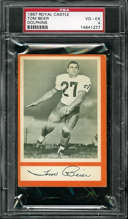 Tom Beier - 1967 Royal Castle Dolphins #2 - PSA 4