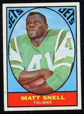 Matt Snell - 1967 Topps #102 - exmt