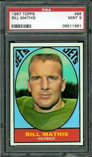 Bill Mathis - 1967 Topps #96 - PSA 9