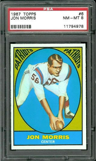 1967 Topps #6 - Jon Morris - PSA 8