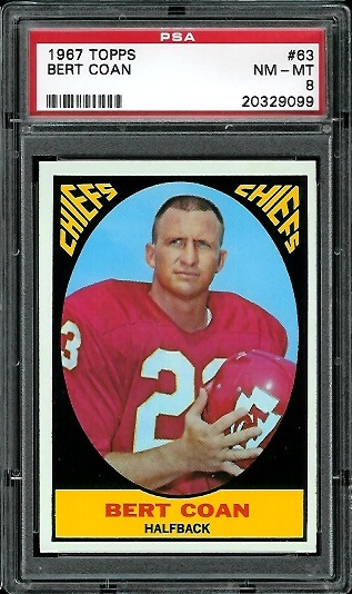 Bert Coan - 1967 Topps #63 - PSA 8