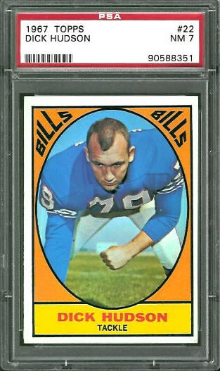 Dick Hudson - 1967 Topps #22 - PSA 7