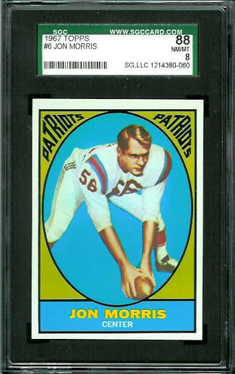 1967 Topps #6 - Jon Morris - SGC 88
