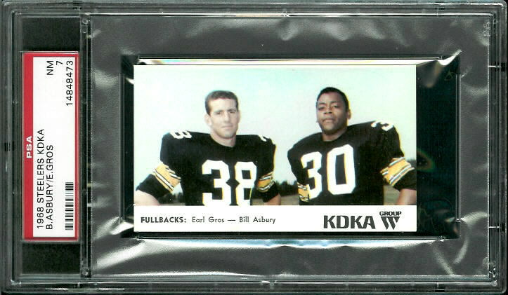Fullbacks - 1968 KDKA Steelers #7 - PSA 7