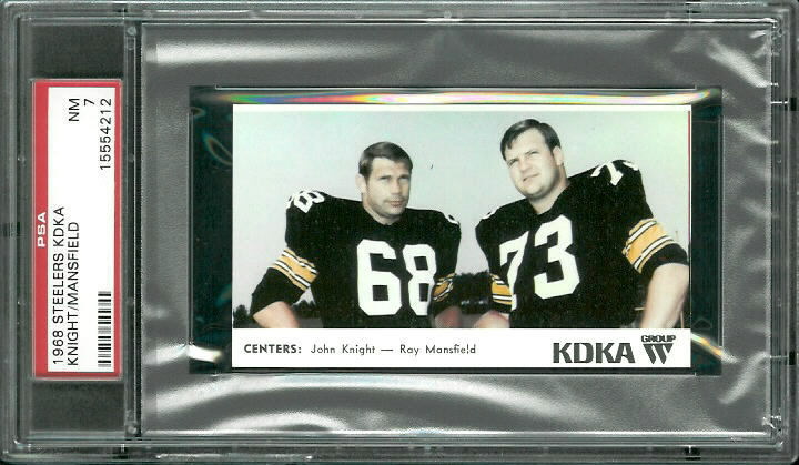 Centers - 1968 KDKA Steelers #1 - PSA 7