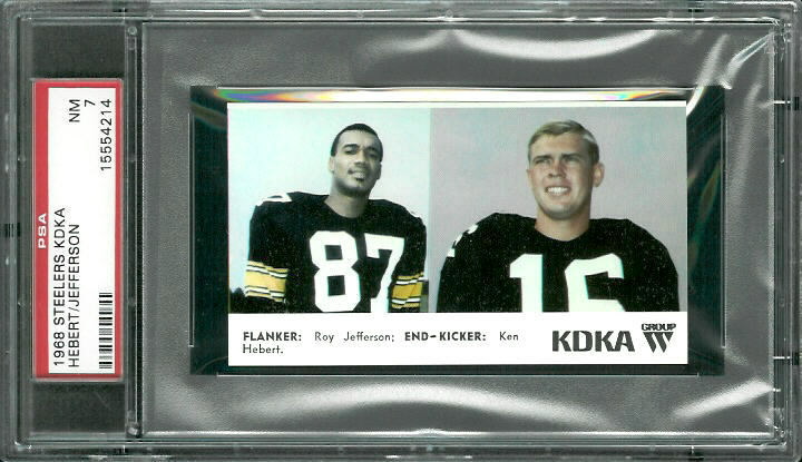 Flanker - End - 1968 KDKA Steelers #6 - PSA 7