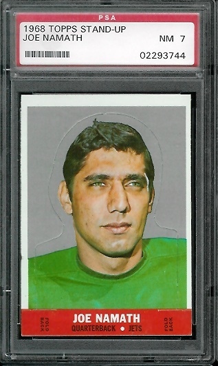 Joe Namath - 1968 Topps Stand Up #17 - PSA 7