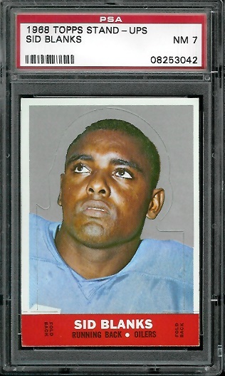 Sid Blanks - 1968 Topps Stand Up #1 - PSA 7