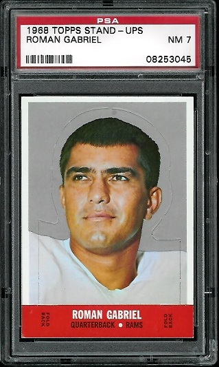 Roman Gabriel - 1968 Topps Stand Up #4 - PSA 7