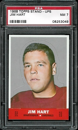 Jim Hart - 1968 Topps Stand Up #8 - PSA 7