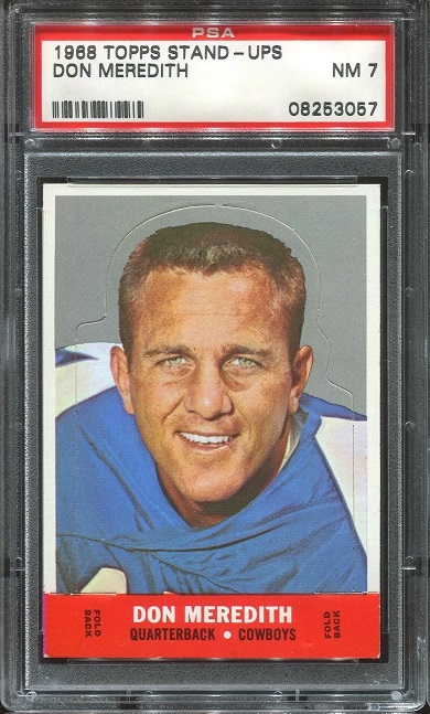1968 Topps Stand Up #16 - Don Meredith - PSA 7