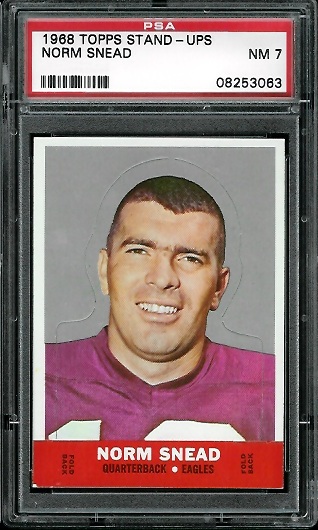 Norm Snead - 1968 Topps Stand Up #22 - PSA 7
