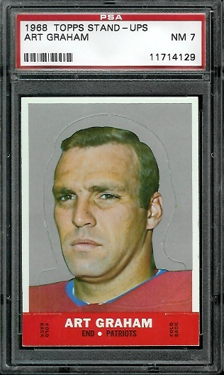 Art Graham - 1968 Topps Stand Up #5 - PSA 7