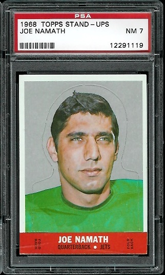 Joe Namath - 1968 Topps Stand Up #17 - PSA 7