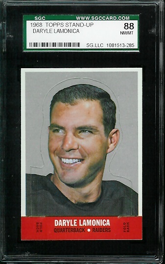 Daryle Lamonica - 1968 Topps Stand Up #13 - SGC 88
