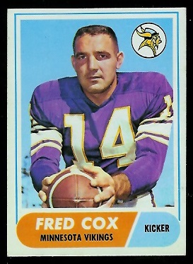Fred Cox - 1968 Topps #107 - nm