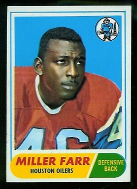 Miller Farr - 1968 Topps #172 - nm