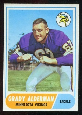 Grady Alderman - 1968 Topps #3 - nm