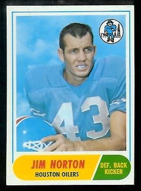 1968 Topps #41 - Jim Norton - nm+