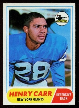 1968 Topps #57 - Henry Carr - vg-ex