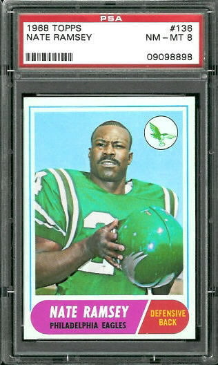 Nate Ramsey - 1968 Topps #136 - PSA 8