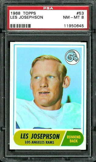 Les Josephson - 1968 Topps #53 - PSA 8