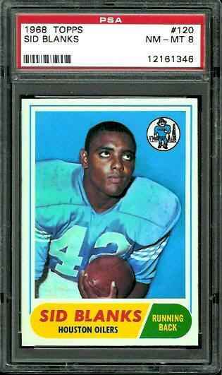 Sid Blanks - 1968 Topps #120 - PSA 8