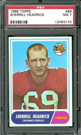 Sherrill Headrick - 1968 Topps #96 - PSA 7