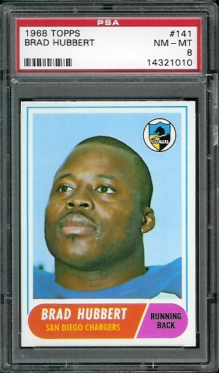 Brad Hubbert - 1968 Topps #141 - PSA 8