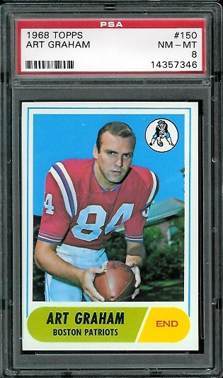 Art Graham - 1968 Topps #150 - PSA 8