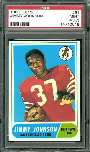 Jim Johnson - 1968 Topps #61 - PSA 9 oc