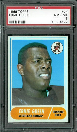 Ernie Green - 1968 Topps #24 - PSA 8