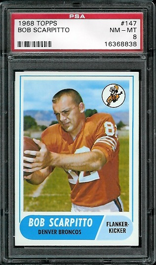 Bob Scarpitto - 1968 Topps #147 - PSA 8