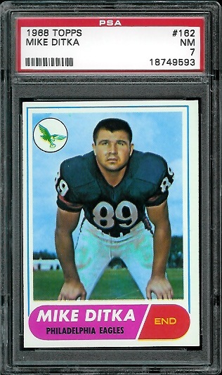 Mike Ditka - 1968 Topps #162 - PSA 7