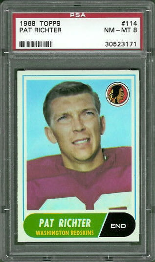 Pat Richter - 1968 Topps #114 - PSA 8