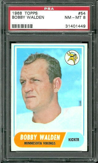 Bobby Walden - 1968 Topps #54 - PSA 8