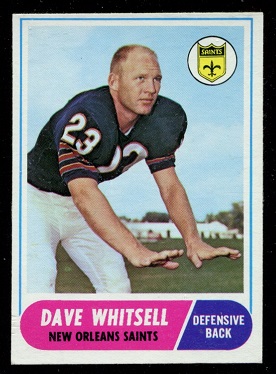 1968 Topps #82 - Dave Whitsell - exmt
