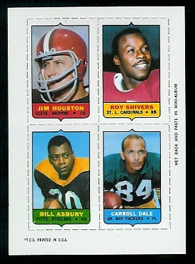 Houston - Shivers - Asbury - Dale - 1969 Topps 4-in-1 #24 - nm