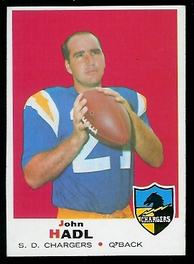 John Hadl - 1969 Topps #171 - exmt