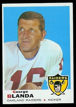 George Blanda - 1969 Topps #232 - exmt