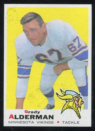 1969 Topps #239 - Grady Alderman - ex