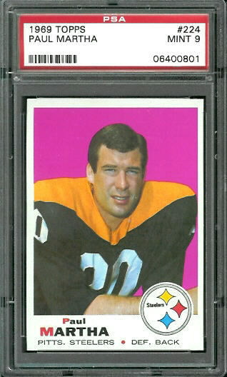 Paul Martha - 1969 Topps #224 - PSA 9