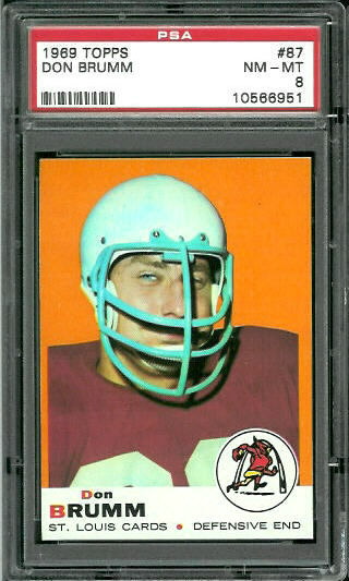 Don Brumm - 1969 Topps #87 - PSA 8