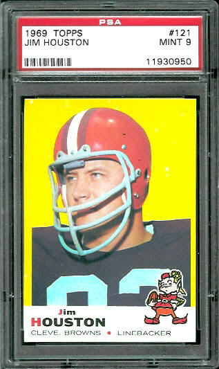 Jim Houston - 1969 Topps #121 - PSA 9
