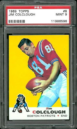 1969 Topps #8 - Jim Colclough - PSA 9