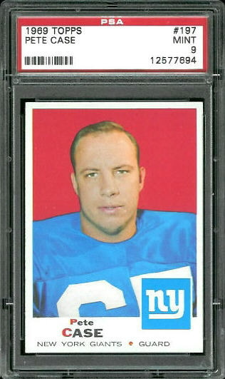 Pete Case - 1969 Topps #197 - PSA 9