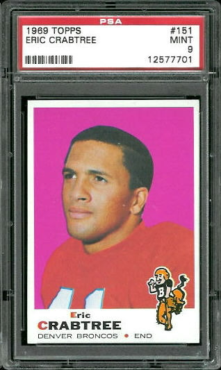 Eric Crabtree - 1969 Topps #151 - PSA 9