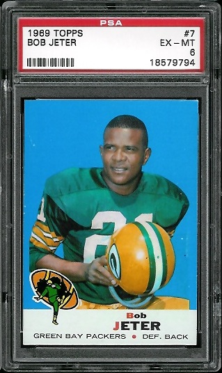 Bob Jeter - 1969 Topps #7 - PSA 6