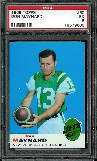 Don Maynard - 1969 Topps #60 - PSA 5